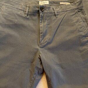 Mens Slim Fit gray Chinos 34Wx32L